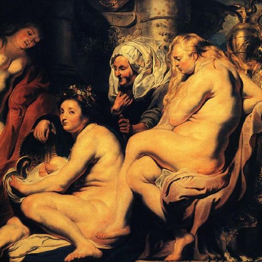 The Daughters of Cecrops finding the child Erichthonius