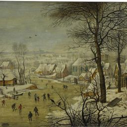 Winter Landscape with a Bird Trap by Pieter Brueghel the Younger