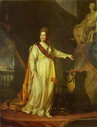 Portrait of Catherine II as Legislator in the Temple of the Goddess of Justice
