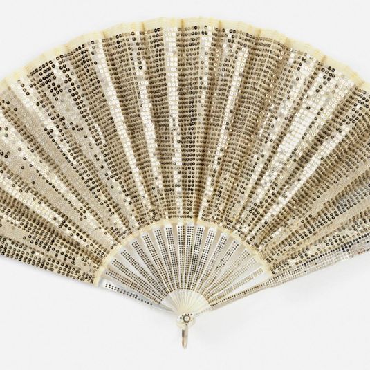 Pleated fan and case