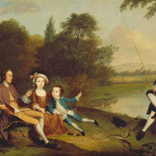 Portrait of a Family, Traditionally Known as the Swaine Family of Fencroft, Cambridgeshire