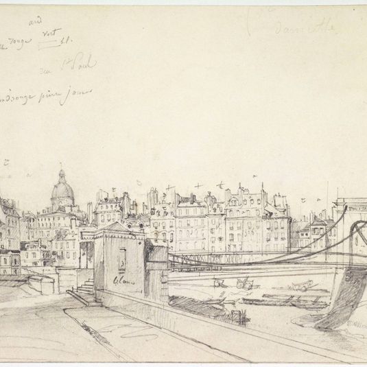 Le pont de Damiette, vers 1840