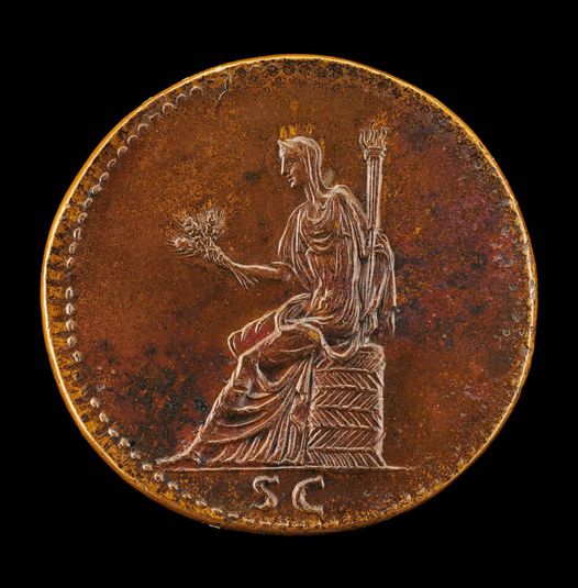 Ceres Holding Ears of Corn and a Torch [reverse]