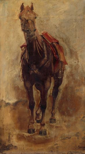 Étude de cheval pour le portrait équestre du comte de Palikao.