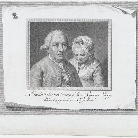 Portrait of Pedro de Salvador Carmona and his wife María García