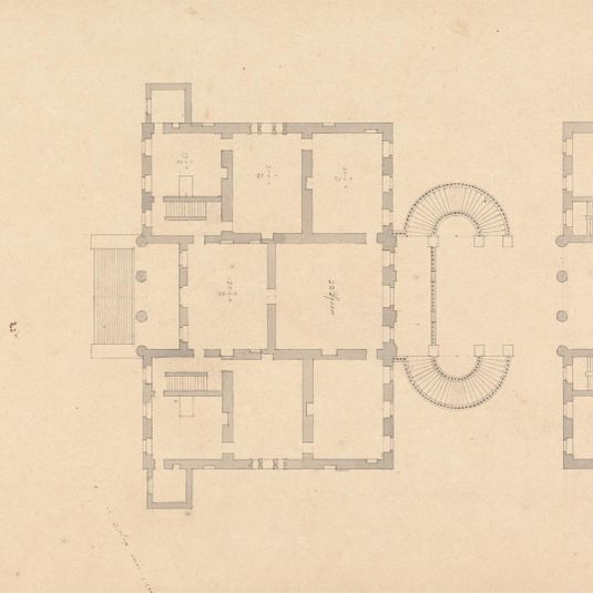 Lowther House, Westmorland: Principal and First Floor Plans