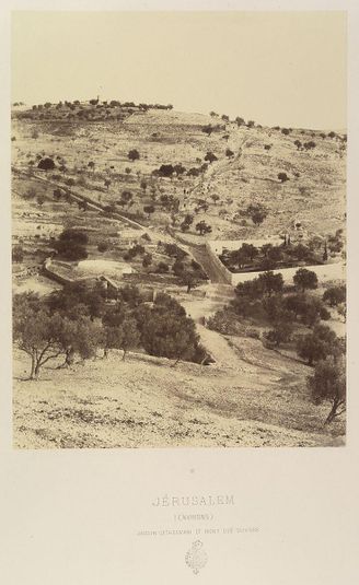 Jérusalem. (Environs) Jardin Gethsemani et Mont des Oliviers