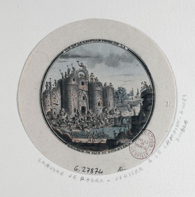Destruction de la Bastille, le 17 juillet 1789 ? Evènement de la Révolution française.