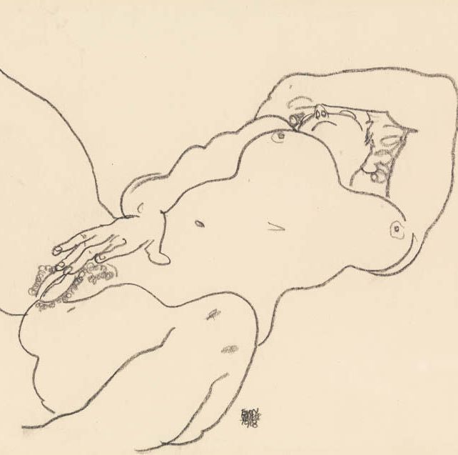 Egon Schiele - Reclining Nude Smartify Editions