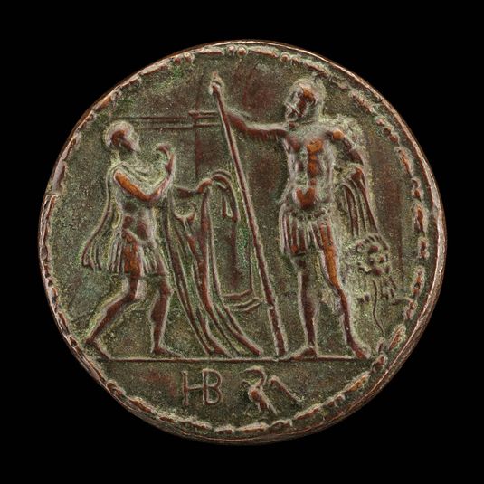 A Messenger Brings Hercules the Shirt of Nessus [reverse]