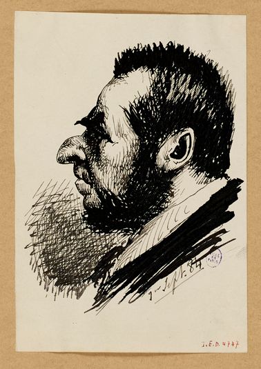 Portrait exécuté pendant une séance du comité de lecture de la Comédie Française.