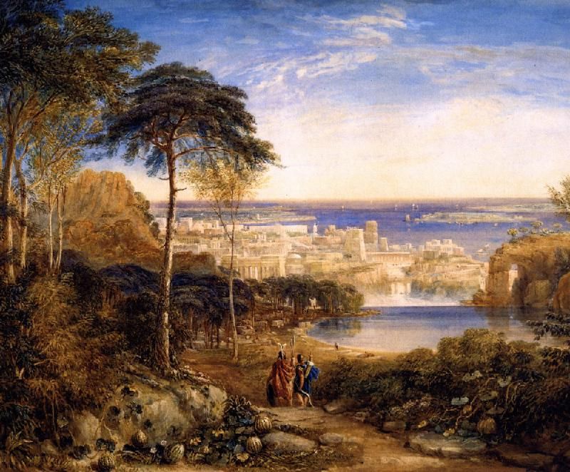 Carthage. Aeneas and Achates