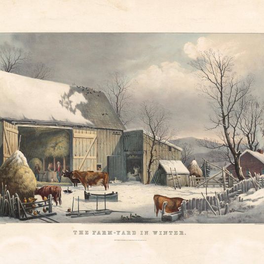 The Farm-Yard in Winter