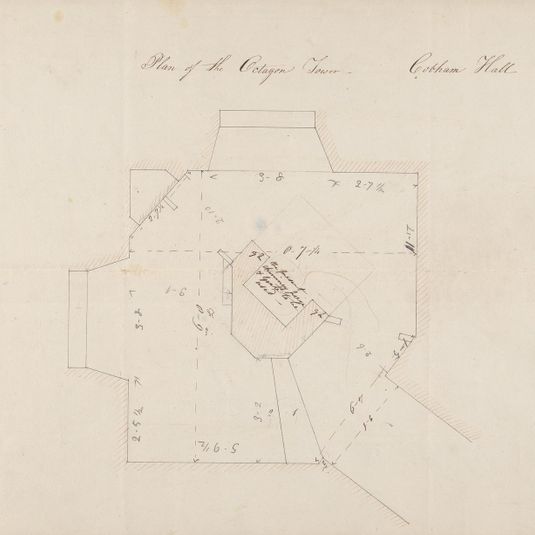 Cobham Hall, Kent: Plan of Tower Staircase