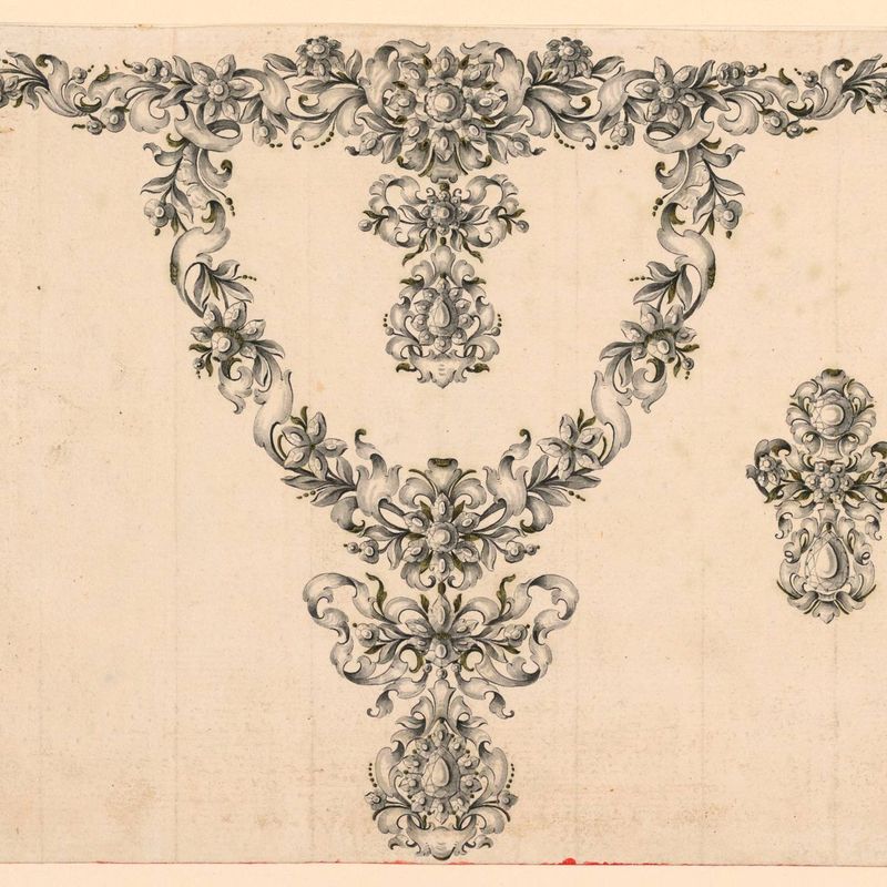 Design for a Necklace and earring