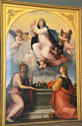 Assumption of the Virgin with St. John the Baptist and St. Catherine of Alexandria