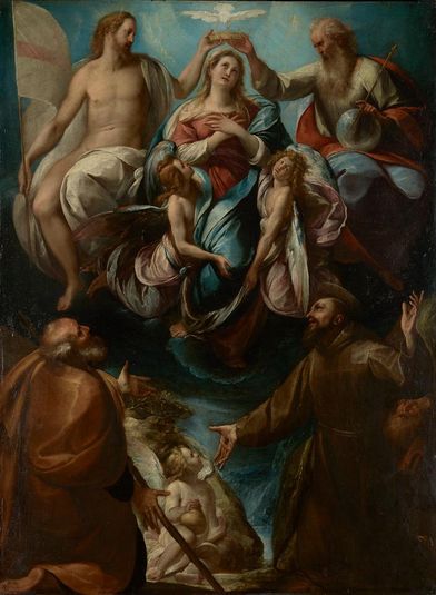 The Coronation of the Virgin with Saints Joseph and Francis
