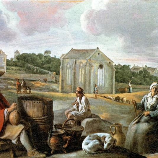 Landscape with Peasants and a Chapel