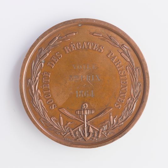 3e prix de voile décerné par la société des régates parisiennes, 1864