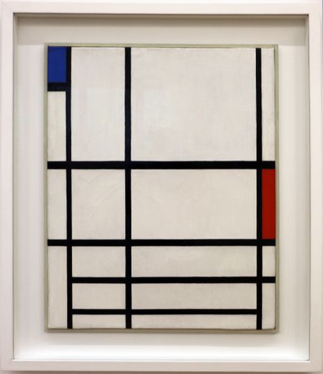 Composition in red, blue and white II
