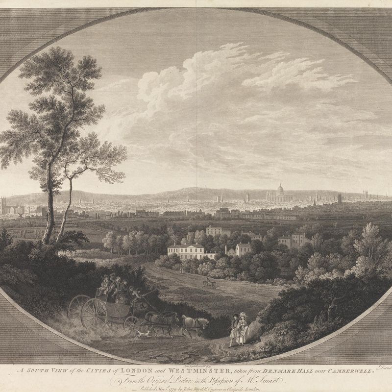 A South View of the Cities of London and Westminster, taken from Denmark Hill near Camberwell