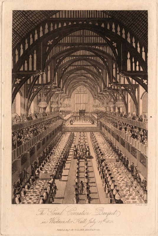The Grand Coronation Banquet, in Westminster Hall