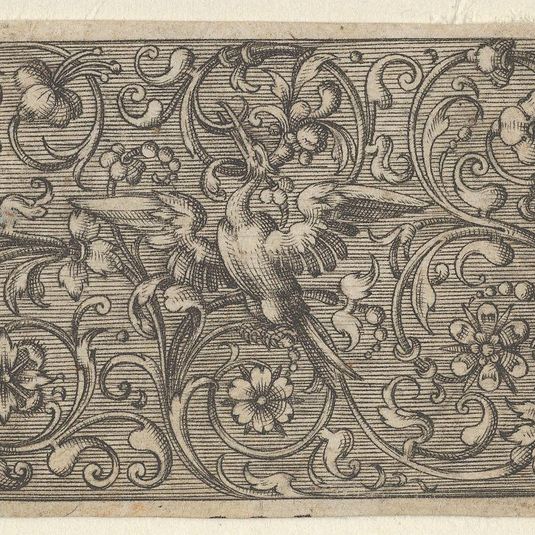 Horizontal Panel with a Bird, from Varii Generis Opera Aurifabris Necessaria