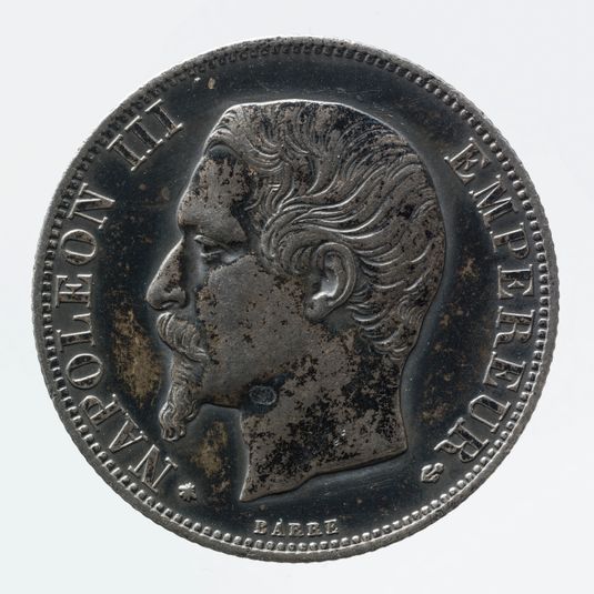 Pièce de 2 francs en argent de Napoléon III, 1856
