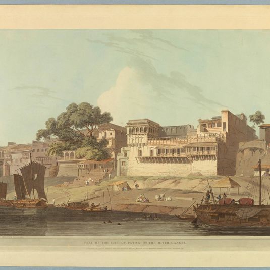 Part of the City of Patna, on the River Ganges, from "Oriental Scenery: Twenty Four Views in Hindoostan"
