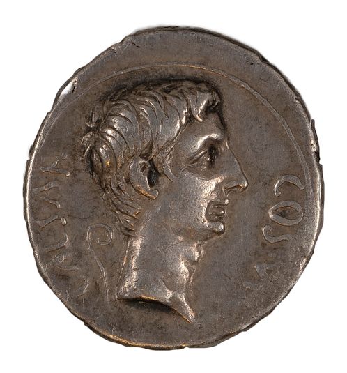 Denarius of Augustus, Emperor of Rome from Pergamum
