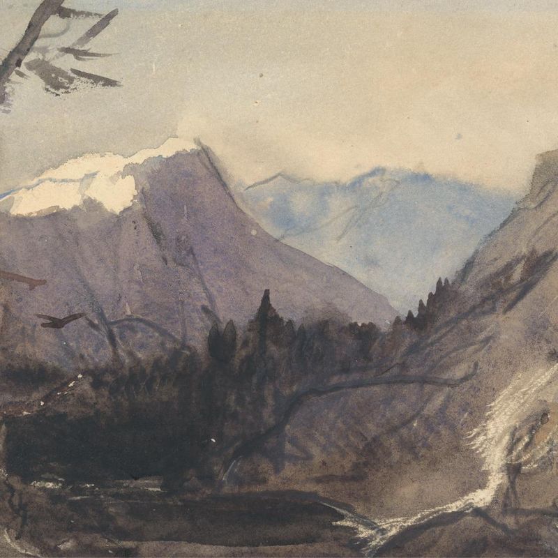 Alpine Landscape, possibly the Matterhorn