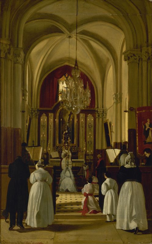 La première communion de Léopoldine à Fourqueux, le 8 septembre 1836