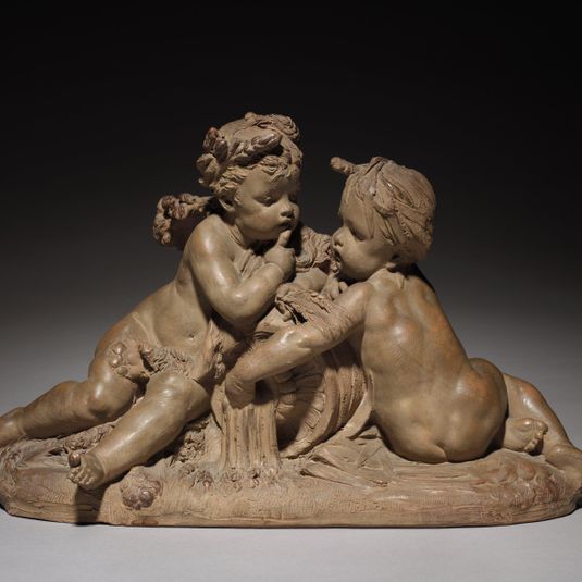 Putti Representing Earth and Water