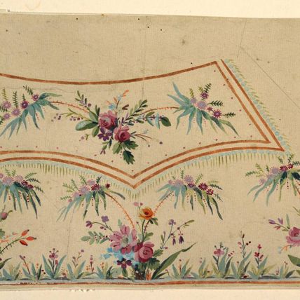 Design For the Embroidery of a Man's Waistcoat of the "Fabrique de St. Ruf"