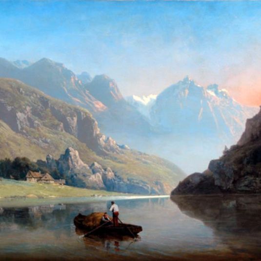 Souvenir of Savoy:  Sunrise in the Mountains