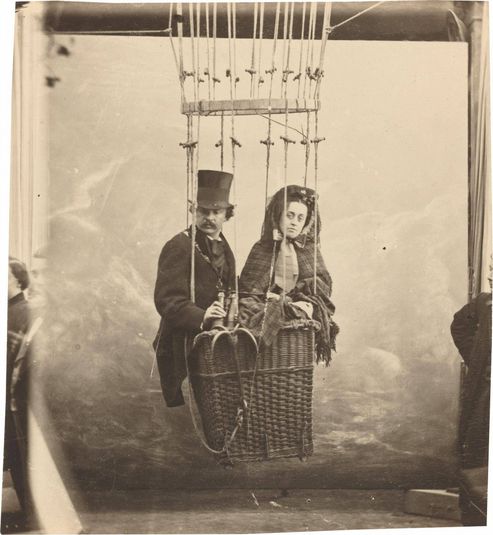 Self-Portrait with Wife Ernestine in a Balloon Gondola