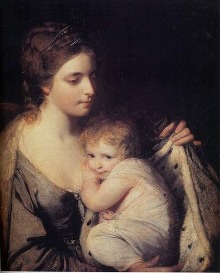 Les deux Waldegrave, portrait de Maria Walpole, comtesse de Waldegrave, et de sa fille Elisabeth Laura, depuis comtesse de Waldegrave