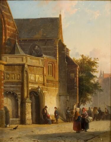 Bij de Oude Kerk te Amsterdam