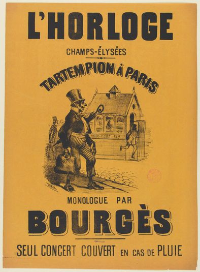L'HORLOGE/ CHAMPS-ELYSEES/ TARTEMPION A PARIS/ MONOLOGUE PAR/ BOURGES