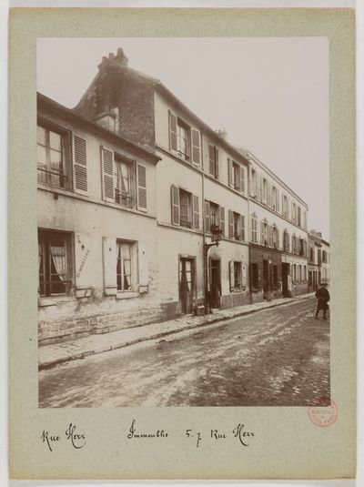 Immeubles, 5-7 rue Herr, actuelle avenue Félix Faure, 15ème arrondissement, Paris.