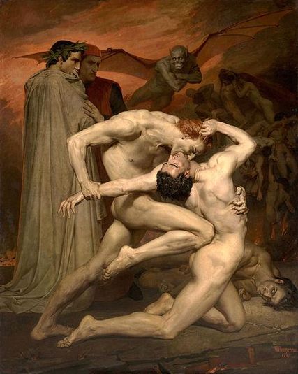 Dante e Virgílio no Inferno