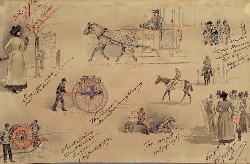 Wiener Typen 1883 (Skizzen von der Ringstraße)