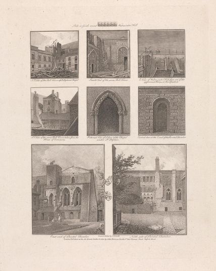 Various Views of Westminster Hall and St. Stephen's Hall