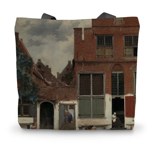 View of Houses in Delft, Known as ‘The Little Street’, Johannes Vermeer, c. 1658 Canvas Tote Bag Smartify Essentials