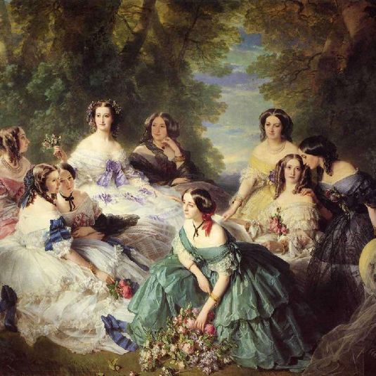 Empress Eugenie, Surrounded by her Ladies-in-Waiting