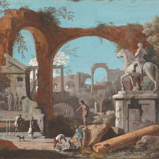 A Capriccio of Roman Ruins