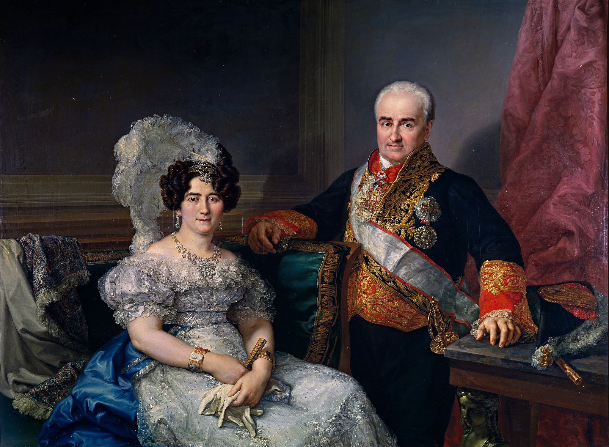 Antonio Ugarte and his wife Maria Antonia Larrazábal