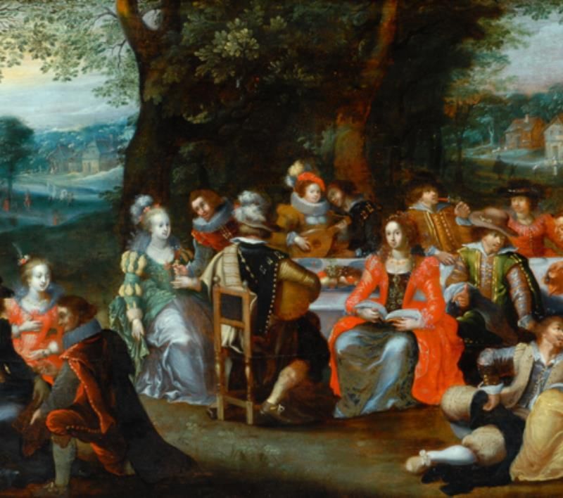 Banqueting Scene in the Open Air