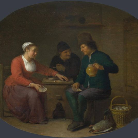A Woman playing Cards with Two Peasants