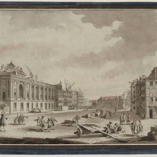 Dégagement de la colonnade du Louvre vers 1770